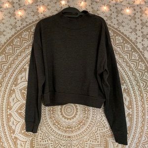 Wild Fable Cropped Dark Gray Sweater